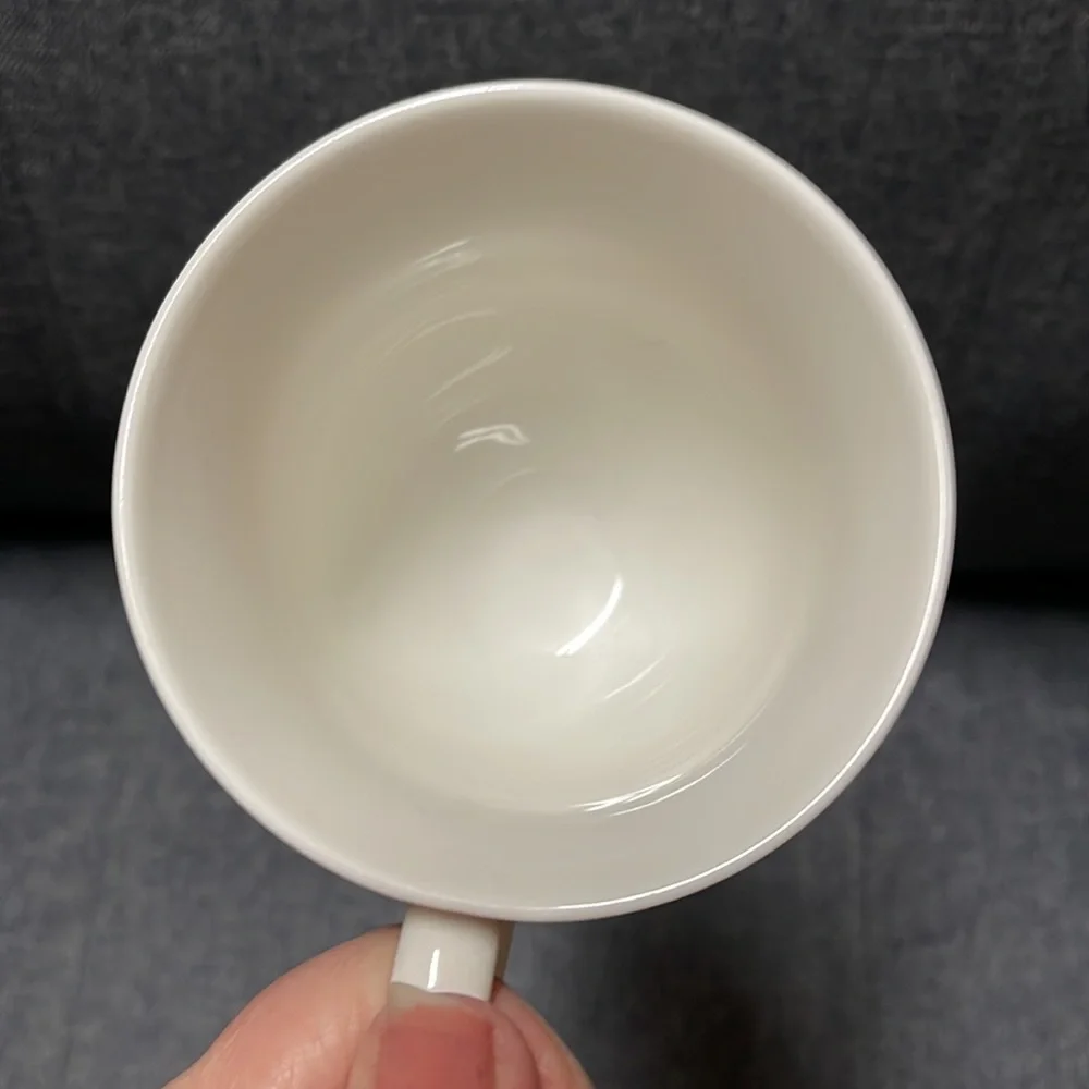 Anthropologie Missus Footed Pedestal Monogram Mug
